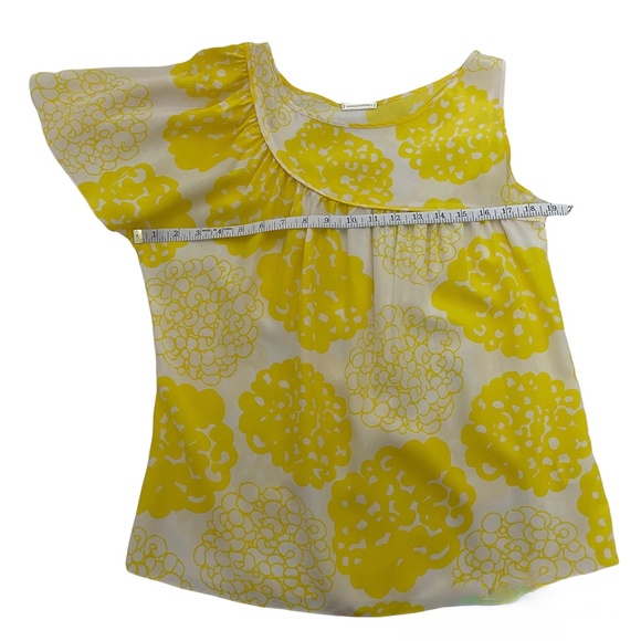 Loeffler Randall Asymmetrical Silk Floral Blouse Top - Picture 7 of 8